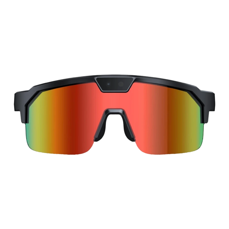 Zeblaze Q01 AI Sports Sunglasses Orange 8MP WiFi Bluetooth Lunettes connectées