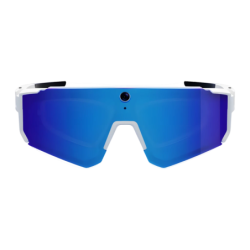 COLMI V06 Blanc avec verres bleus 8MP WiFi Bluetooth Lunettes connectées