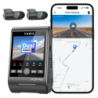 VIOFO A229 Plus 3CH Caméra Frontale 2K + Arrière 2K + Intérieure 1080P HDR 5GHz WiFi GPS commande vocale 2,4 pouces Dashcam