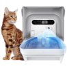 Petkit Eversweet Ultra AI Health Care Pet Water Fountain Gris acier inoxydable app 26dB 14 jours Fontaine à eau automatique