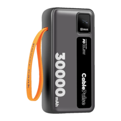 OBAL:ME CablePulse Noir 30000mAh 22,5W Power Bank