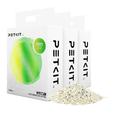 PETKIT Clump+ Tofu 3 sachets Compatible avec bacs PETKIT Litière pour chats