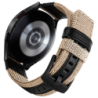 Bracelet Universel Nylon Ajustable 22mm Kaki pour Smartwatch Xiaomi/Amazfit/Samsung/Huawei/Realme/Ticwatch