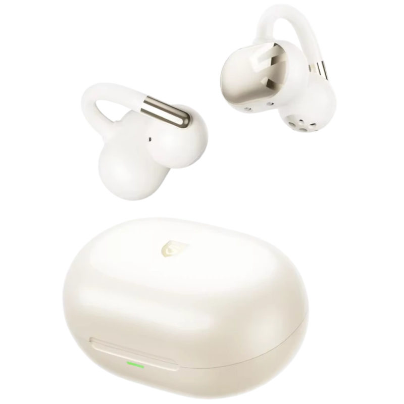 SoundPEATS Clip1 Beige Open-Ear Bluetooth 5.3 50h IPX5 Multipoint Écouteurs sans fil