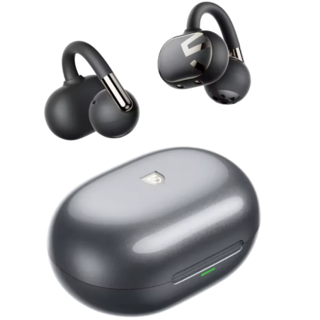 SoundPEATS Clip1 Gris Open-Ear Bluetooth 5.3 50h IPX5 Multipoint Écouteurs sans fil