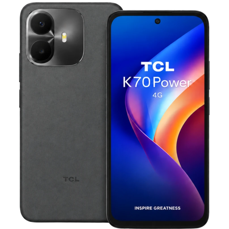 TCL K70 Power 4G 8GB/256GB Gris 6,8 pouces 120Hz 50MP 6500mAh 33W NFC