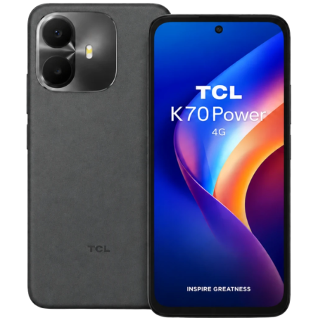 TCL K70 Power 4G 8GB/256GB Gris 6,8 pouces 120Hz 50MP 6500mAh 33W NFC