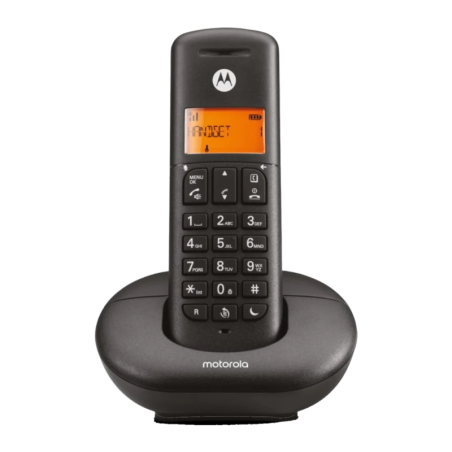 Motorola E201 Noir LCD identification de l'appelant répertoire 50 contacts Téléphone sans fil