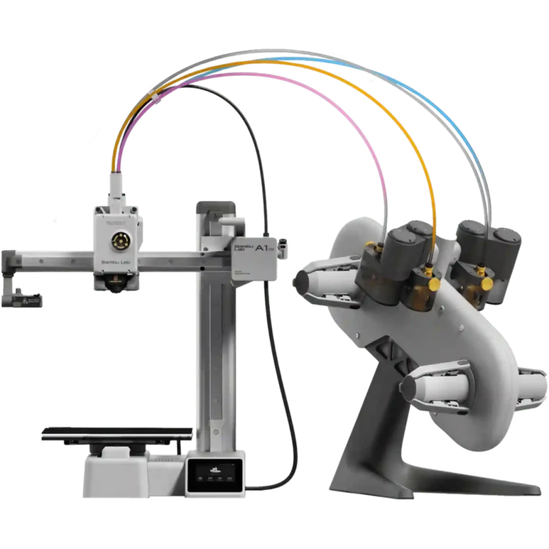 Bambu Lab A1 Mini Combo 500mm/s 180×180×180mm AMS Lite 4 Couleurs FDM 2,4 pouces tactile WiFi caméra Imprimante 3D