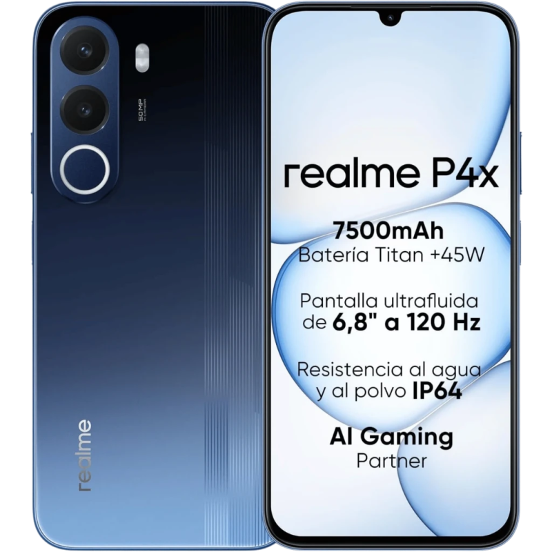 Realme P4X 4GB/128GB Bleu Marine Phantom 6,5 pouces 13MP 5000mAh
