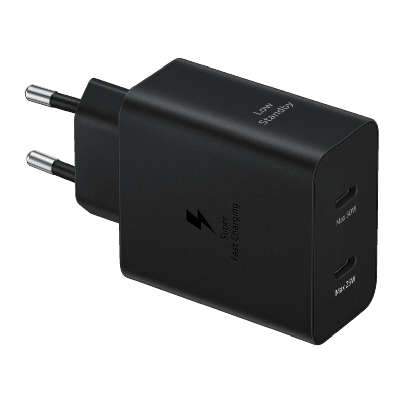 Samsung Power Duo EP-T5020 50 W 2x USB-C - Chargeur mural