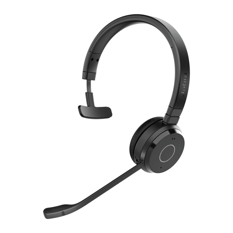 Jabra Evolve 65 TE UC Mono Arceau Bluetooth 5.2 16h Casque sans fil
