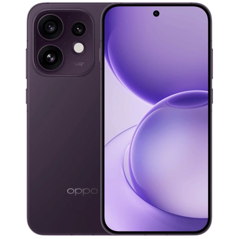 OPPO Reno16 5G 8GB/512GB Noir Pourpre 6,32 pouces AMOLED 120Hz 50MP 6000mAh 80W NFC