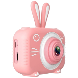 K3 Design Lapin Rose 2 pouces carte 32GB 600mAh Appareil photo numérique pour enfants
