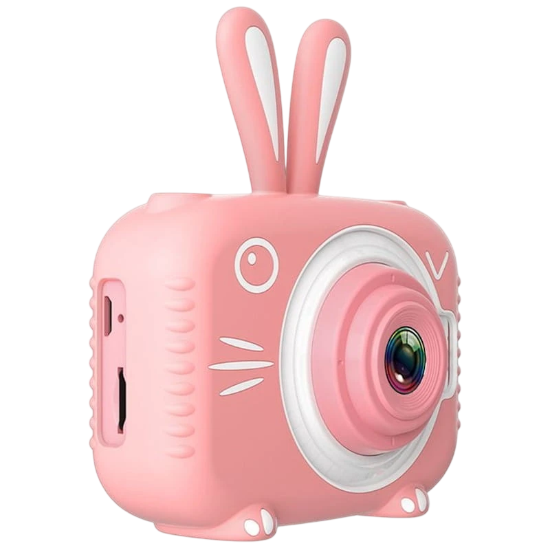 K3 Design Lapin Rose 2 pouces carte 32GB 600mAh Appareil photo numérique pour enfants