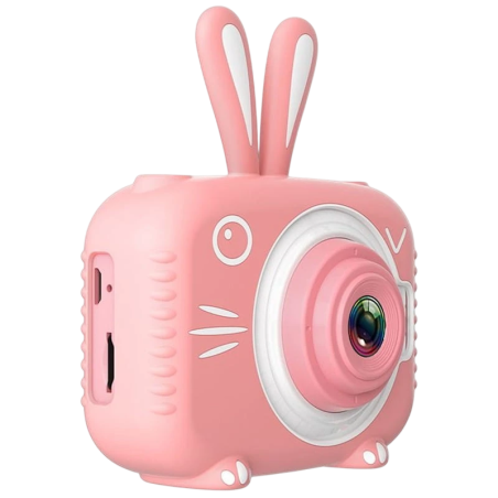 K3 Design Lapin Rose 2 pouces carte 32GB 600mAh Appareil photo numérique pour enfants