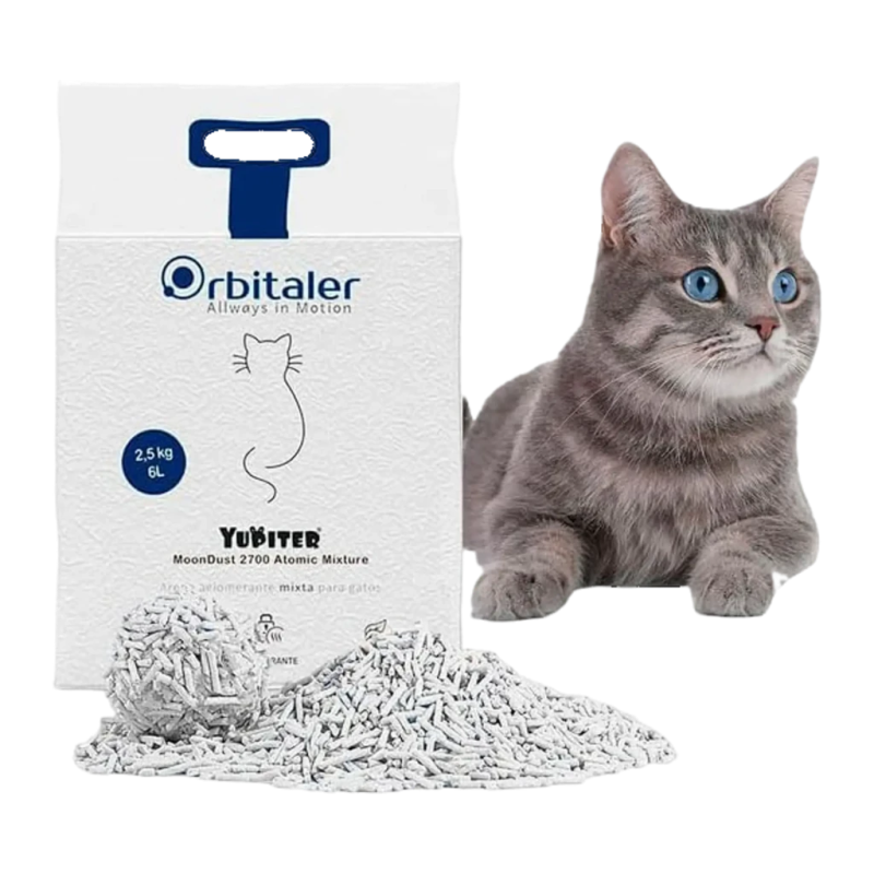Orbitaler Yupiter MoonDust 2700 Fantastic Tofu 6 L Litière pour chats