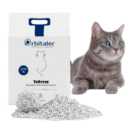 Orbitaler Yupiter MoonDust 2700 Fantastic Tofu 6 L Litière pour chats
