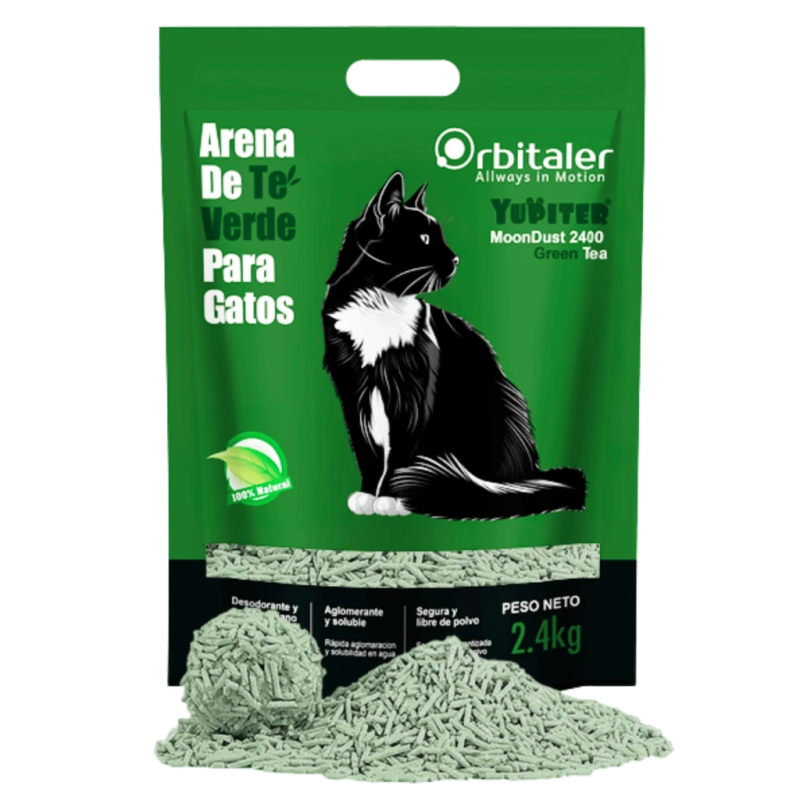 Orbitaler Yupiter MoonDust 2700 Fantastic Green Tea 6 L Litière pour chats