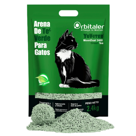 Orbitaler Yupiter MoonDust 2700 Fantastic Green Tea 6 L Litière pour chats