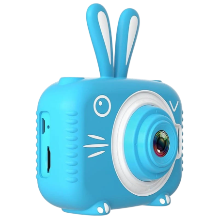 K3 Design Lapin Bleu 2 pouces carte 32GB 600mAh Appareil photo numérique pour enfants