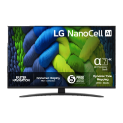 LG 43NANO82A6B.AEU 43 pouces 4K NanoCell HDR10 webOS Smart TV