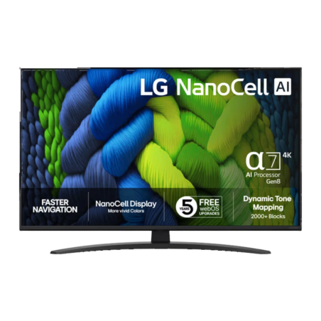 LG 43NANO82A6B.AEU 43 pouces 4K NanoCell HDR10 webOS Smart TV