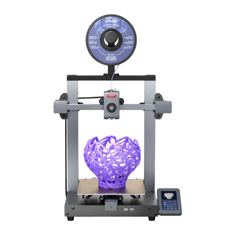 Longer LK10 FDM 500mm/s PLA, PETG, ABS, ASA, TPU nivellement automatique extrudeur direct 4,3 pouces tactile Imprimante 3D