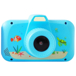 K5 3,7V 650mAh Bleu 1MP 3,5 pouces Full HD carte 32GB Appareil photo numérique pour enfants