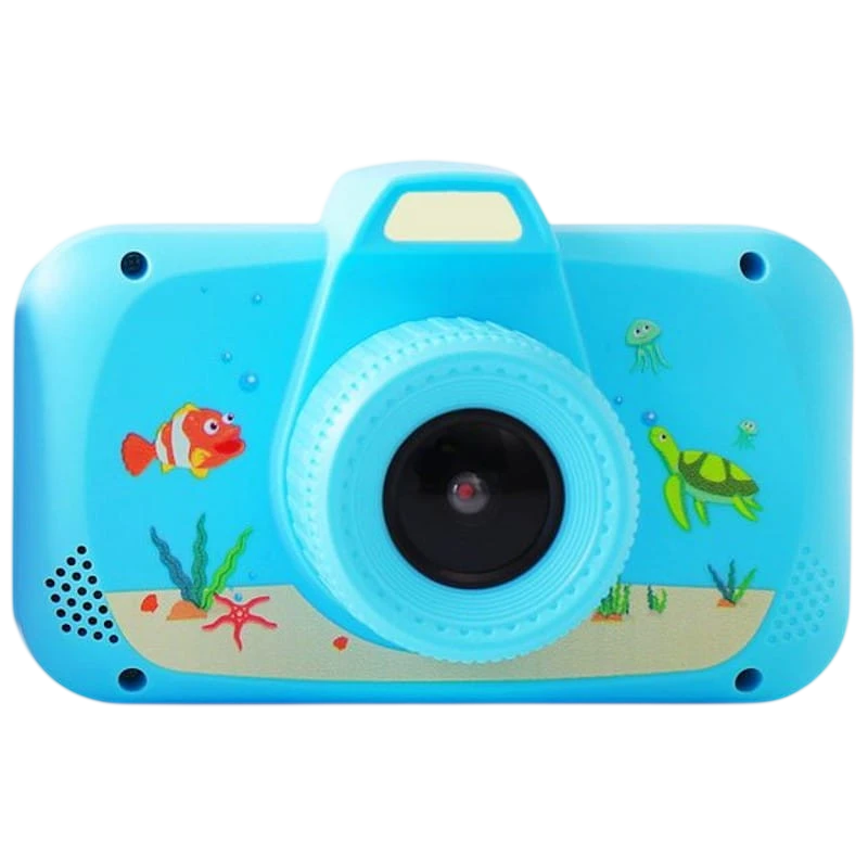 K5 3,7V 650mAh Bleu 1MP 3,5 pouces Full HD carte 32GB Appareil photo numérique pour enfants