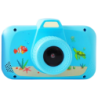 K5 3,7V 650mAh Bleu 1MP 3,5 pouces Full HD carte 32GB Appareil photo numérique pour enfants