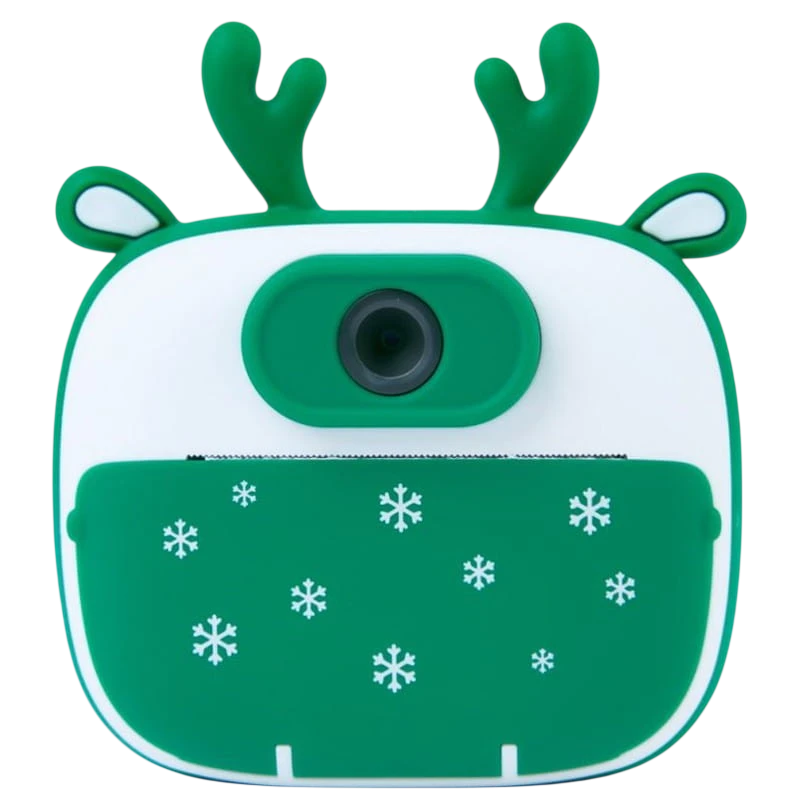 Caméra Instantané pour Enfants avec Impression K13 Design Renne Vert