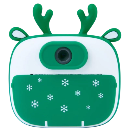 Caméra Instantané pour Enfants avec Impression K13 Design Renne Vert