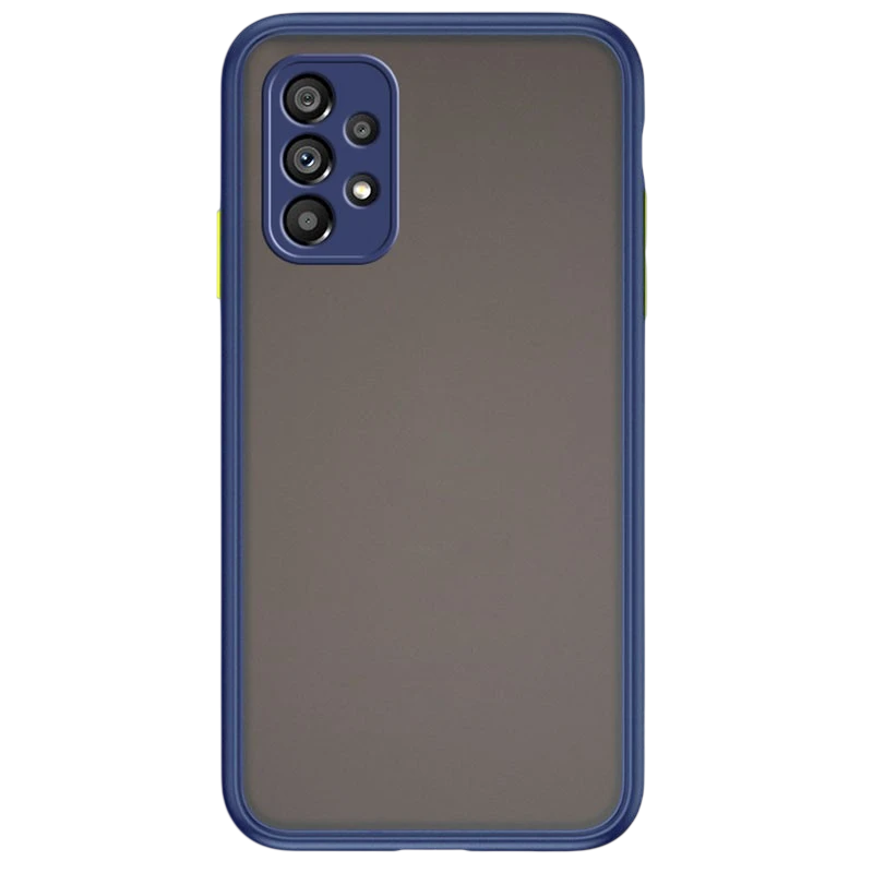Coque Dual Matte Samsung Galaxy A53 5G Bleu+Jaune