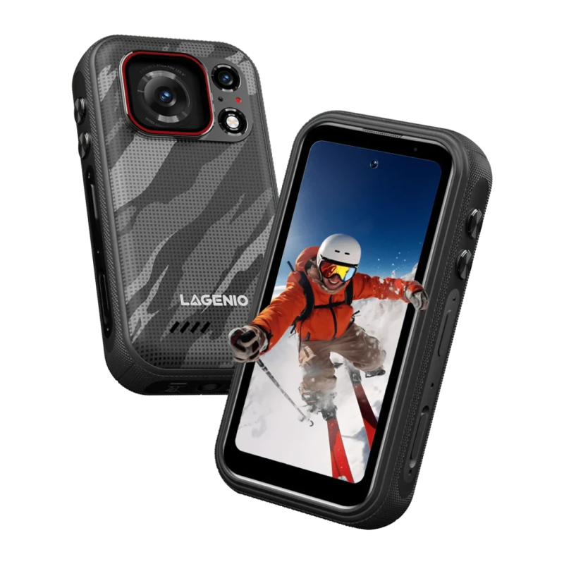 Lagenio Eagle Pro 5G 12GB/256GB Noir Rugged IP68/IP69K 4 pouces IPS 120Hz 50MP 3700mAh 33W NFC