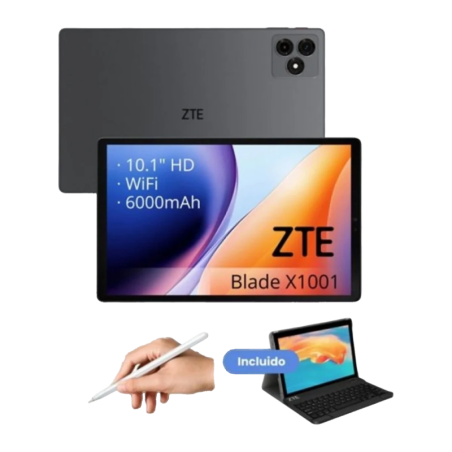 ZTE Tab Blade X1001W WiFi 4GB/128GB Gris 10,1 pouces 6000mAh avec Stylus Pen et clavier