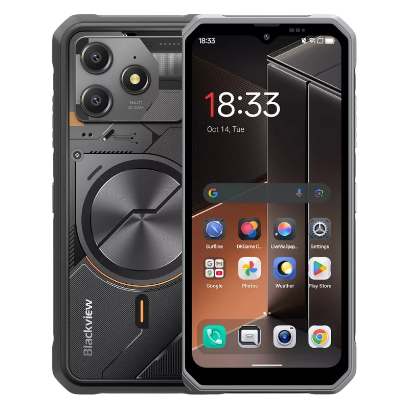Blackview Fort 100 6GB/128GB Noir Rugged IP68/IP69K 6,56 pouces IPS 90Hz 16MP 5000mAh 18W NFC