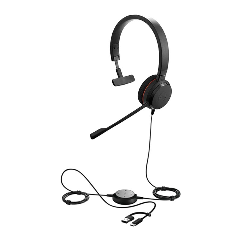 Jabra Evolve 20 Mono USB-C Arceau avec micro Casque