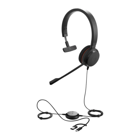 Jabra Evolve 20 SE Mono Arceau avec micro Casque