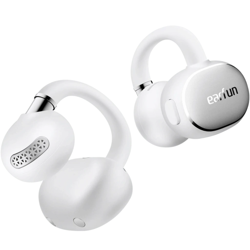 EarFun Clip 2 Open-Ear Blanc Bluetooth 6.0 40h IP55 Écouteurs sans fil