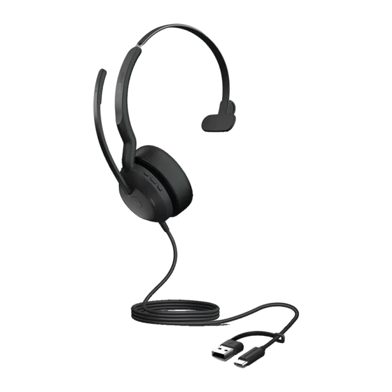 Jabra Evolve2 50 Mono USB-C/A Arceau ANC avec micro Casque