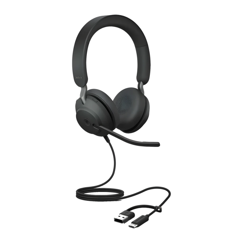 Jabra Evolve2 40 SE UC Stereo USB-C/A Arceau avec micro Casque