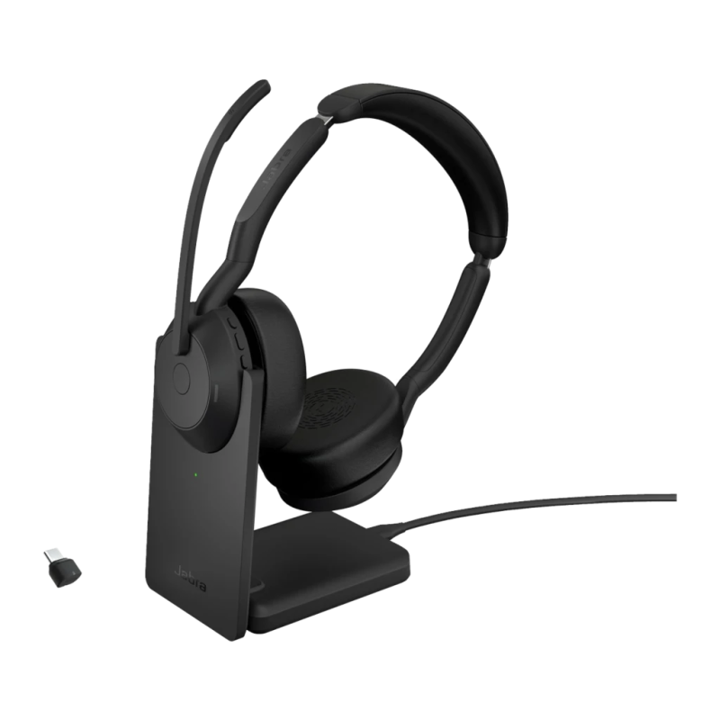 Jabra Evolve2 55 UC Stereo Link 380 USB-C Arceau ANC Casque