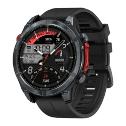 Zeblaze Stratos 4 Pro Noir 1,43 pouces AMOLED 30 jours +170 sports 5ATM IP69K Smartwatch