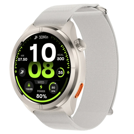 Haylou Solar Neo 2 Argent 1,43 pouces AMOLED Appels Bluetooth 45 jours +150 sports 1ATM Smartwatch