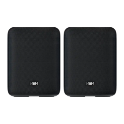 WiiM Sound Lite Noir 100W WiFi Chromecast compatible avec Alexa Enceinte Bluetooth 5.3 Lot de 2