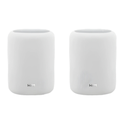 WiiM Sound Lite Blanc 100W WiFi AirPlay Chromecast compatible avec Alexa Enceinte Bluetooth Lot de 2