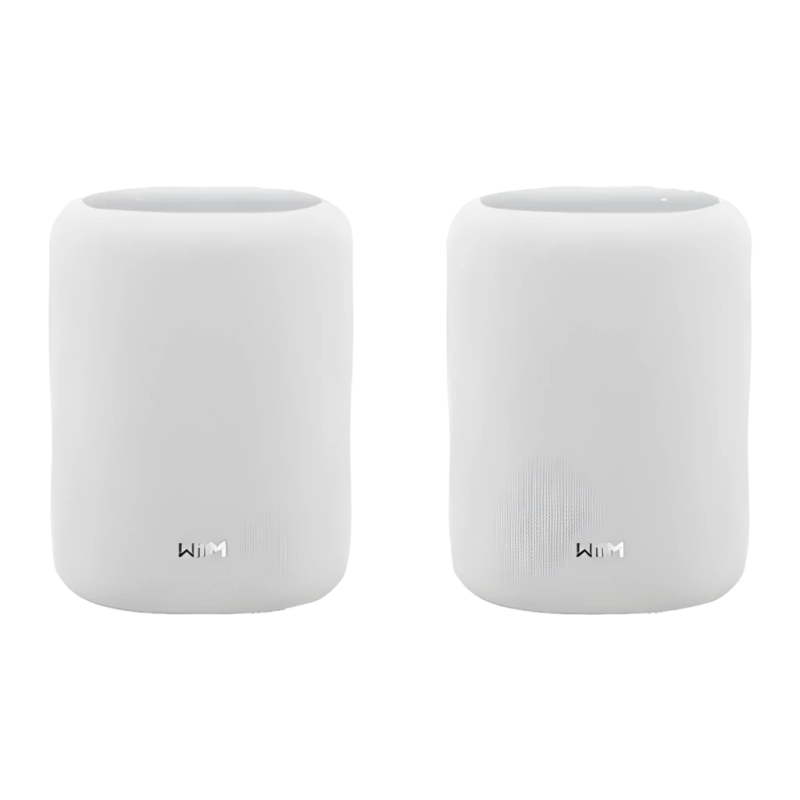 WiiM Sound Lite Blanc 100W WiFi AirPlay Chromecast compatible avec Alexa Enceinte Bluetooth Lot de 2