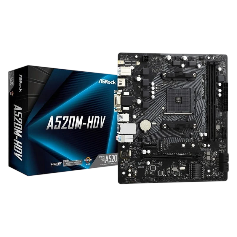Asrock A520M-HDV micro ATX AM4 Carte mère