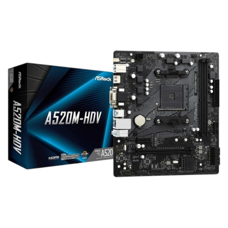 Asrock A520M-HDV micro ATX AM4 Carte mère